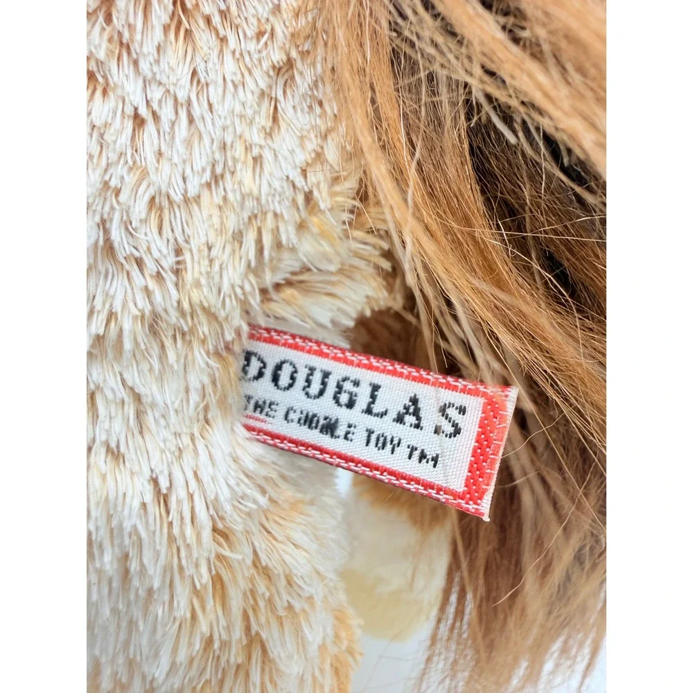 Douglas Cuddle Toys Horse Plush Standing Tan White Pony Brown Mane 11 inch